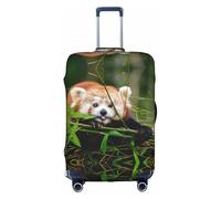 OTTKGGA Little Red Panda Housse de protection élastique anti-rayures pour valise de 45,7 à 81,3 cm, blanc, M