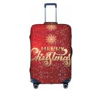 OTTKGGA Merry Christmas Too Housse de protection élastique anti-rayures pour valise de 45,7 à 81,3 cm, blanc, L