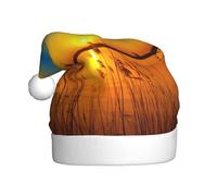 OTTKGGA Reeds By The River Chapeau de Noël en peluche pour adulte Colorfast Doux Colorfast Décoration de fêtes de fin d'année