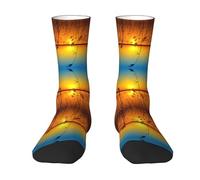 OTTKGGA Reeds By The River Socquettes Crew Socks UK 4-9 Eu 36-44 Mid Crew Longueur Respirante Everyday Sports Unisexe, blanc, Taille unique