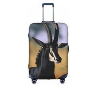 OTTKGGA Sable Antilope Housse de protection élastique anti-rayures pour valise de 45,7 à 81,3 cm, blanc, M
