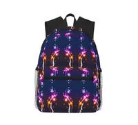OTTKGGA Sac à dos décontracté avec fleurs décoratives, sac à dos d'école, sacs à livres élégants et classiques pour voyage, travail, sports de, Noir , One Size, Décontracté