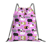 OTTKGGA Sacs à dos imperméables avec cordon de serrage pour cochons d'Inde et cupcakes Grande capacité Léger Voyage Plage, blanc, One Size, Décontracté