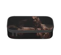 OTTKGGA Trousse à crayons marron avec fermeture éclair - Grande capacité - Labrador Retriever - Pour l'école, le bureau, les voyages, Noir , Taille unique, Valise