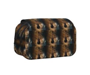 OTTKGGA Trousse à stylos à double clapet pour guitare musicale, Noir , Taille unique, Classique