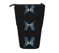 OTTKGGA Trousse télescopique avec fermeture éclair Motif papillon X Ray, Noir , Taille unique