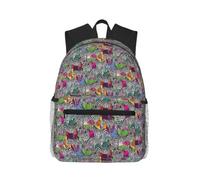 OTTKGGA Zebra Sac à dos décontracté élégant classique pour voyage, travail, sports de plein air, Noir , One Size, Décontracté