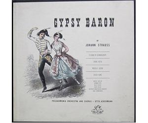 Otto Ackermann & Philharmonia Orchestra and Chorus / Elisabeth Schwarzkopf / Nicolai Gedda / Erich Kunz / Erika Köth / Hermann Prey u.a. - Strauss: The Gypsy Baron / Der Zigeunerbaron (Complete Recording, sung in German: Kingsway Hall, London 1954) [Vinyl Schallplatte] [2 LP Box-Set]
