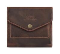 Otto Angelino Portefeuille Style enveloppe en Cuir véritable - Marron v2