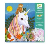 OTTO Coffret 4 tableaux scoubidous licornes criniere magique - collage - kit loisir creatif 7-13 ans