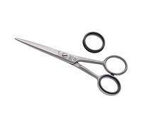 OTTO HERDER Ciseaux de Coiffeur Professionnels de Solingen - 12,7 cm, Inoxydable Avec Micro-dents - Pour Homme et Femme - Crochets à Doigts Dévissables