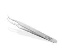 OTTO HERDER Pince à tiques en acier inoxydable fin avec pointe incurvée pour chiens et chats 11,5 cm