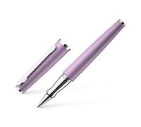 Otto Hutt 009-11368 D06 Stylo roller en aluminium Lavende-violet/platine 14 cm Taille de la mine M Bleu