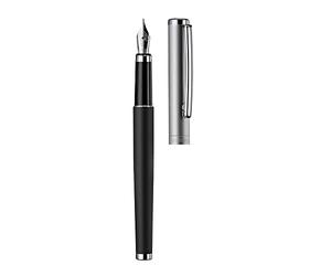 Otto Hutt Design 01 Stylo plume 018-11446 - Stylo plume avec revêtement de haute qualité et surface brillante de couleur noire - Force de plume M