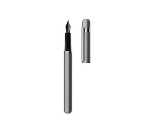 Otto Hutt Design 03 018-11604 Stylo-plume avec tige en laiton Gris ruthène Longueur 14 cm Diamètre 11 mm Poids 54 g Taille M