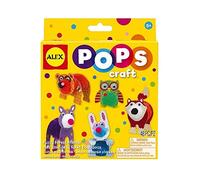 OTTO Kit creatif 5 amis animaux de la foret tous doux (pompons, papier, autocollants, yeux) - enfant 5/7 ans