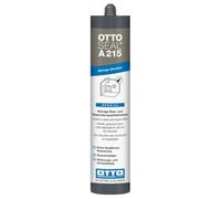 OTTO-SEAL A215 Mastic de réparation grainé pour intérieur et extérieur 1K Gris clair 310 ml Mastic acrylique pour réparer les fissures de maçonnerie et de plâtre, peut être peint, résistant aux UV et