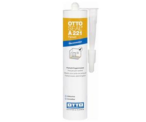 OTTO SEAL A221 Mastic à joint pour parquet cerisier - Mastic acrylique 1K pour parquet, stratifié, bois et liège - Peut être peint, poncé - Sans silicone - Intérieur