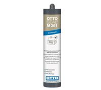 OTTO-SEAL M361 Mastic hybride structuré 310 ml gris clair beige 1K STP Mastic pour construction élevée et joints de raccordement intérieurs et extérieurs aspect structuré granulaire à peindre sans