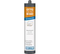 OTTO-SEAL M390 Mastic d'étanchéité pour joints de sol haute performance, polymère hybride 1K, élastique, résistant aux produits chimiques, sans silicone, peut être peint, résistant aux intempéries