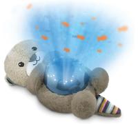 Otto The Otter Projecteur Led De Nuit Océan, Poissons Mobiles, Vagues, 5 Mélodies, Programme De Sommeil À 3 Niveaux, Détection Du Bruit, Fonctionnement À Piles