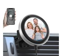 OTTOCAST Carplay sans Fil Clip Adaptateur, avec Affichage Electronique Peut Afficher des Images D'horloge Couvertures D'albums de Musique Compatibles avec iPhone iOS 10+ et des Voitures avec CarPlay