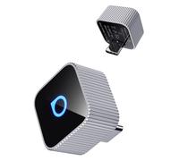 OTTOCAST Mini 3.0 Cube 2025 Mise à niveau sans fil CarPlay & Android Auto Adapter 2 en 1, convertit le câble en sans fil, fonction de connexion automatique rapide, mini fin, argenté