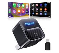 Ottocast Mini Core 2026 Adaptateur CarPlay sans fil & Adaptateur Android Auto, Plug & Play, Changement de téléphone en un bouton, WiFi 6 + BT 5.4 Reconnexion automatique, Pour iPhone 6+ et Android 11+