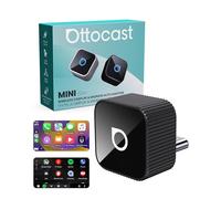 Ottocast Mini Cube 3.0 2026 Adaptateur CarPlay & Android Auto sans Fil, USB-C Plug & Play, Conversion Filaire vers sans Fil, Compatible Systèmes CarPlay d’Origine (Noir)