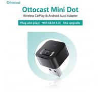 OTTOCAST Mini Dot Cube sans fil CarPlay Android Auto adaptateur 2 en 1 USB AI accessoires de voiture pour Totoya VW Benz Chevrolet Hyundai Ottocast Mini Dot