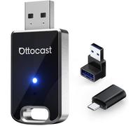 Ottocast Mini Edge 2025: Adaptateur sans fil 2-en-1 CarPlay & Android Auto, Multi-utilisateur