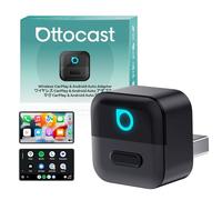 Ottocast Mini Pico 2026 Adaptateur CarPlay & Android Auto sans Fil, WiFi 6 & Bluetooth 5.4, Mini Dongle USB Plug & Play, Conversion CarPlay/Android Auto Filaire en Wireless