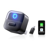 OTTOCAST Mini Pico 2026 Amélioré, Adaptateur sans Fil 2 en 1 CarPlay & Android Auto avec Adaptateur USB-A/C, Changement de Téléphone par Un Bouton, Plug & Play pour Téléphones iOS 10+ & Android 11+