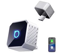 OTTOCAST Mini Pot Type C 2026, Adaptateur USB-C sans Fil pour CarPlay et Android Auto, Compatible avec iOS 10+/Android 11+ et Véhicules à Partir de 2016, Plug & Play, Mises à Jour OTA, Argent