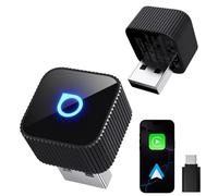 OTTOCAST Mini Slim 2026 Adaptateur CarPlay Sans Fil & Android Auto, Adaptateur 2-en-1 pour Véhicules Équipés de CarPlay et Android Auto Filaire, Plug & Play, Reconnexion Automatique
