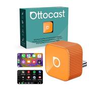 Ottocast Mini Slim 2026, Adaptateur Wireless CarPlay & Android Auto, Conversion du CarPlay/Android Auto filaire en sans-fil, Auto-Connexion rapide, Dongle USB-C compact, Cube orange