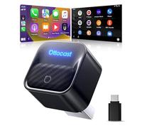 OTTOCAST [Modèle 2026] Mini Core Adaptateur CarPlay sans Fil & Android Auto, Commutateur d'appareil en Un clic, WiFi 6/BT 5.4, Connexion Auto en 5s, Plug & Play pour 98% des Voitures avec CarPlay/AA