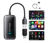 OTTOCAST Play2Video Ultra 2025, Boîtier IA avec Youtube/Netflix, CarPlay sans Fil et Android Auto, Plug & Play, Puce 5G et WiFi6, 4Go + 32Go pour Véhicules équipés de CarPlay Filaire à Partir de 2016