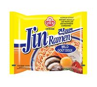OTTOGI Jin Ramen MILD - Nouilles instantanées coréennes, soupe et nouilles traditionnelles instantanées, 120 g x 8 paquets