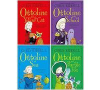 Ottoline Series 3 Books Collection Set by Chris Riddell (Yellow Cat, Sea & Purple Fox)