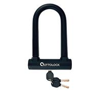 OTTOLOCK Sidekick Cadenas Compact U-Lock pour vélo 7 cm x 14,5 cm, ne pèse Que 750 grammes et est recouvert de Silicone Noir