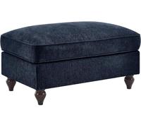 Ottoman Chenille with Detachable Ruffled Skirt, Convertible Foot Rest Seat