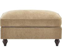 Ottoman Chenille with Detachable Ruffled Skirt, Convertible Foot Rest Seat