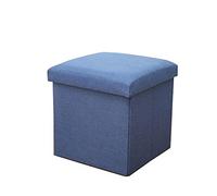 Ottoman de rangement, cubes tabourets ottomans pliants, boîte de rangement en lin pliant, avec couvercle multiple coulour - petits pieds de pied, pour un espace de meubles de salon intérieur,