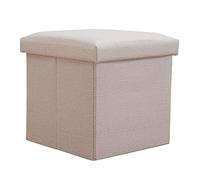 Ottoman de rangement, cubes tabourets ottomans pliants, boîte de rangement en lin pliant, avec couvercle multiple coulour - petits pieds de pied, pour l'espace de meubles de salon intérieur,