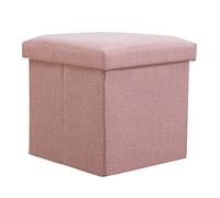 Ottoman de rangement, cubes tabourets ottomans pliants, boîte de rangement en lin pliant, avec couvercle multiple coulour - petits pieds de pied, pour l'espace de meubles de salon intérieur,