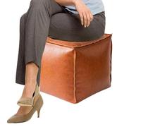 Ottoman de rangement - Siège pliable en cuir | Banc de repose-pieds pour salon, coffre à jouets caché, solutions d'organisation et agencement d'espace compact pour dortoirs et zones d'étude