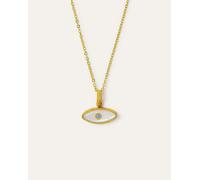 Ottoman Hands Aretha Mother of Pearl Eye Pendant Necklace