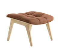 Ottoman Mammoth cuir structure chêne naturel natural oak base