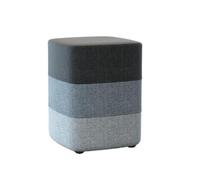 Ottoman Salon Repose-Pieds Moderne Et Simple en Coton Lin avec Housse Amovible Lavable Arc-en-Ciel Assise Supplémentaire(Gray,28x35cm)